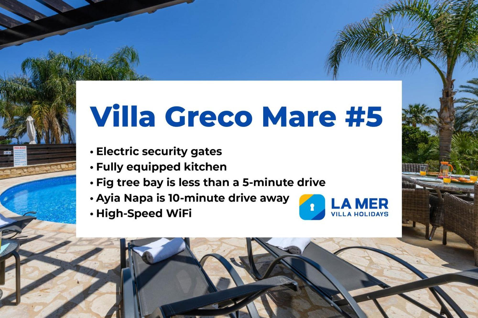 Villa Greco Mare #5 プロタラス エクステリア 写真